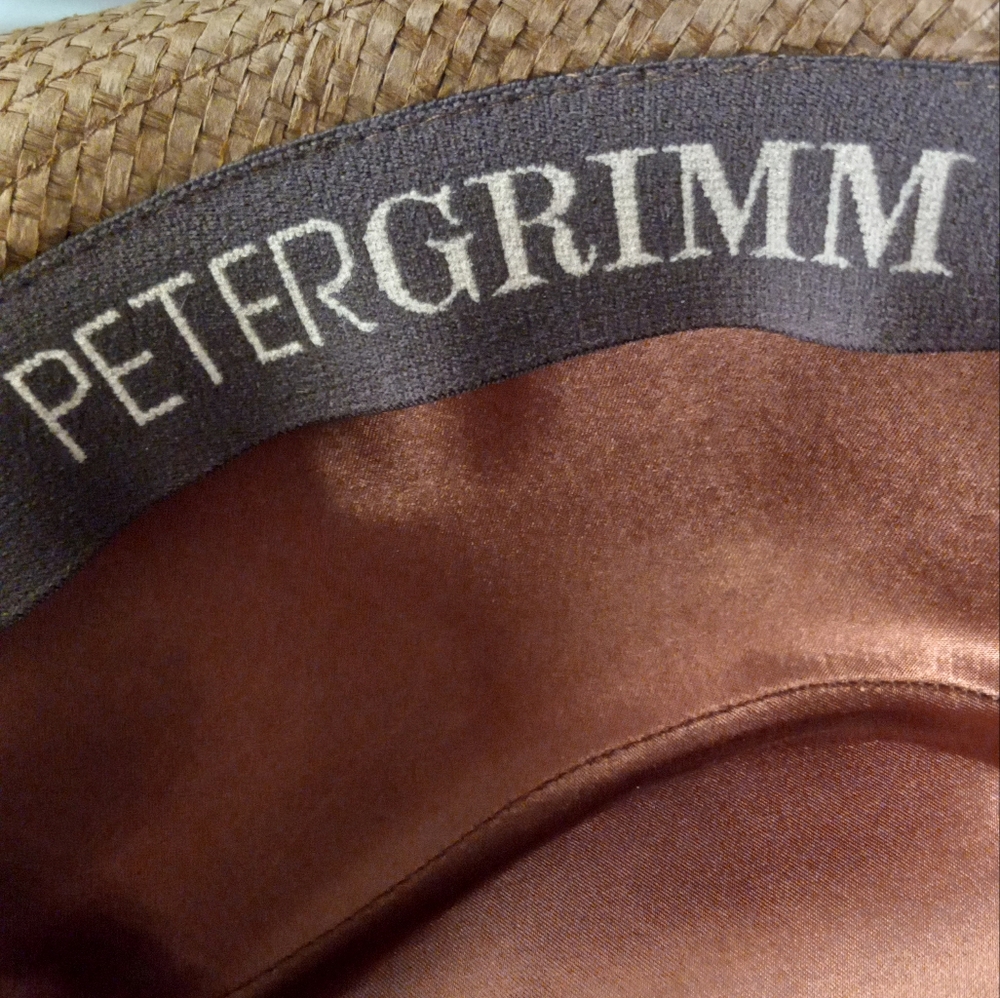 PETER GRIMM Paper Fedora with Striped Band - Picture 4 of 4